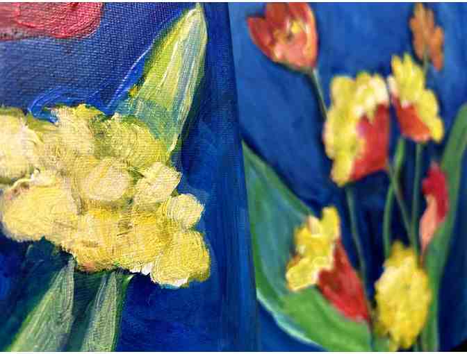 Two Spring Flower Paintings by Cynthia Flowers from Acea Studio