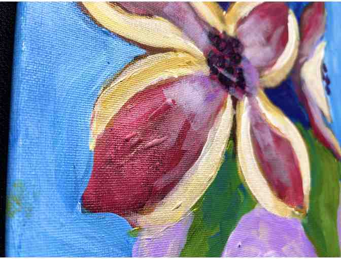 Candy Cane Amaryllis Painting by Cynthia Flowers from Acea Studio