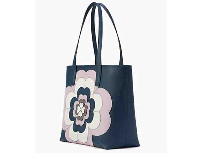 Kate Spade reiley spade flower applique large tote