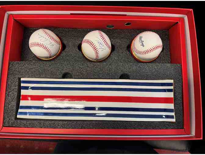 2004 Red Sox World Series Commemorative Box with 2 Signed Baseballs