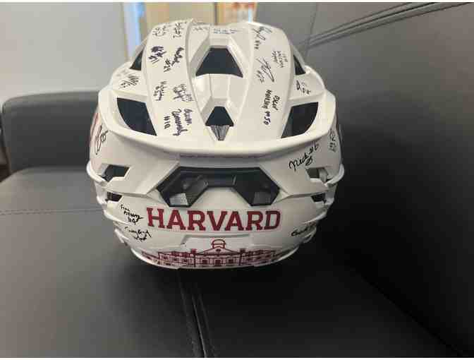 Harvard Lacrosse Helmet - Signed by the 2025 Harvard Men's Lacrosse Team & Staff