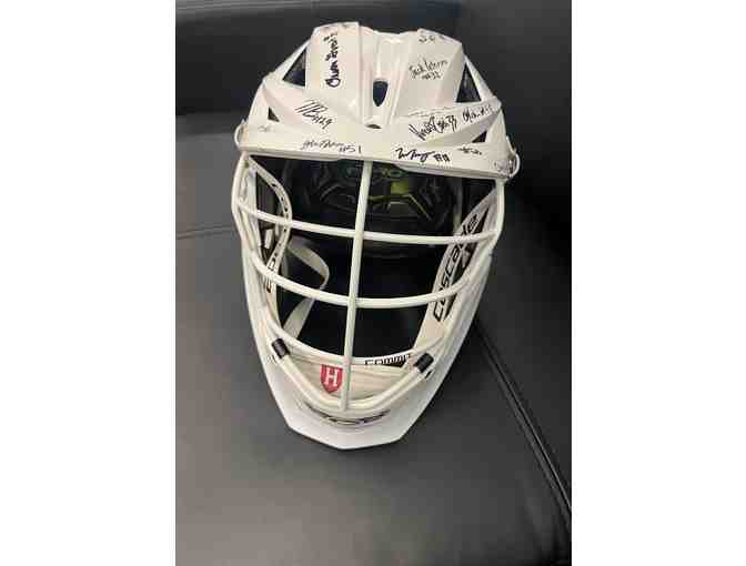 Harvard Lacrosse Helmet - Signed by the 2025 Harvard Men's Lacrosse Team & Staff