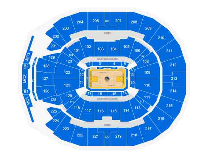 2 premium seats for the Golden State Warriors vs. LA Clippers Game on Sunday, April 13