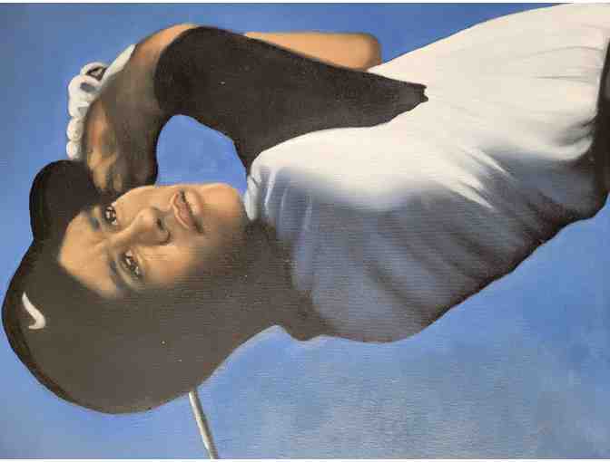 Young Tiger Woods Painting