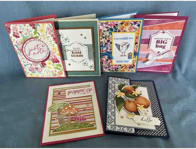 6 Hand Made All Occasion Greeting Cards - Photo 1