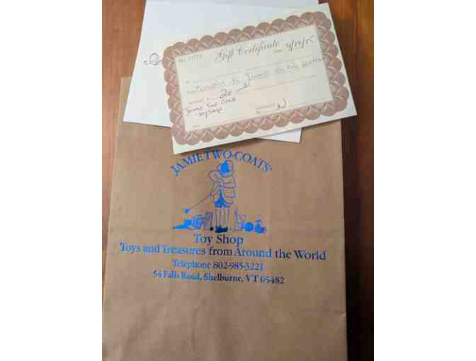 $20 Gift Card to Jamie Two Coats Toy Shop