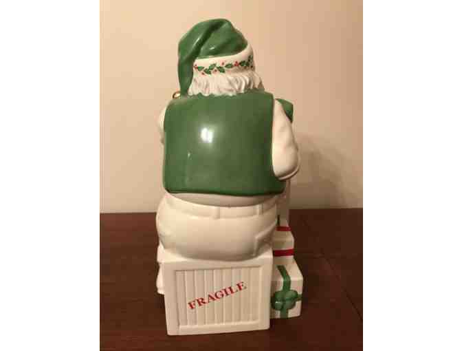 Lenox Santa Workbench Cookie Jar