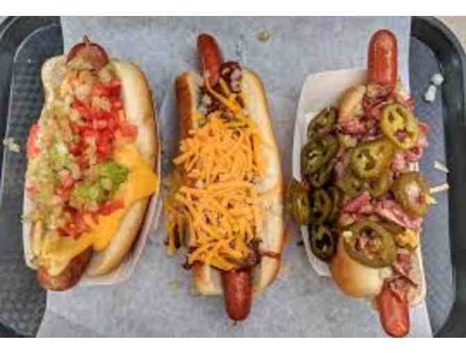 Five $10.00 gift cards to Pink's World Famous Hot Dog