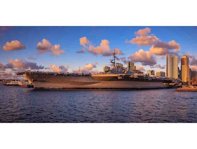 One family pack of four (4) Guest Passes to the USS Midway Museum