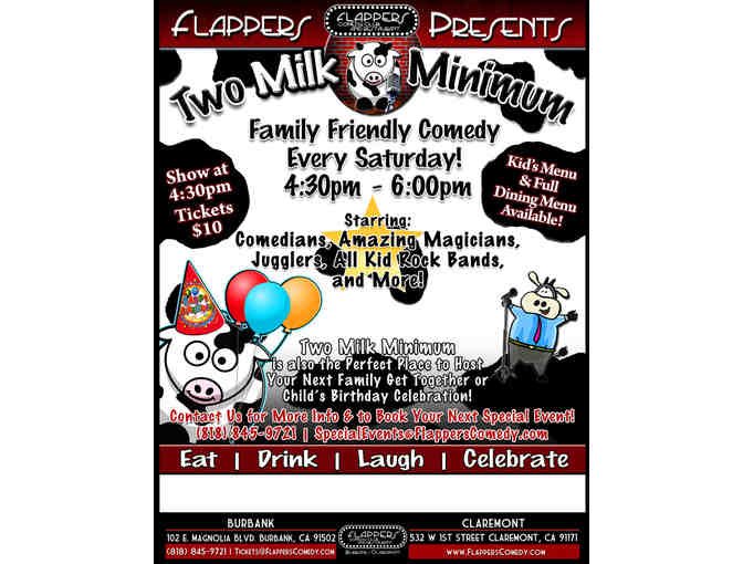 Flappers Comedy Club & Restaurant Experience for 10