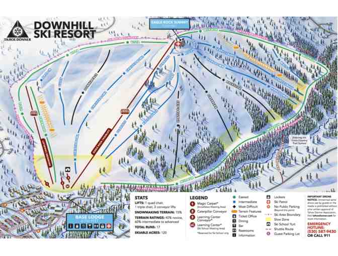 2 All Day Ski Passes to Tahoe Donner for 2025/2026 Season