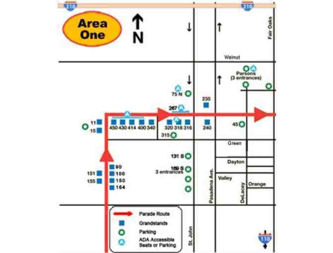 Four (4) Tickets to the 137th Tournament of Roses Parade