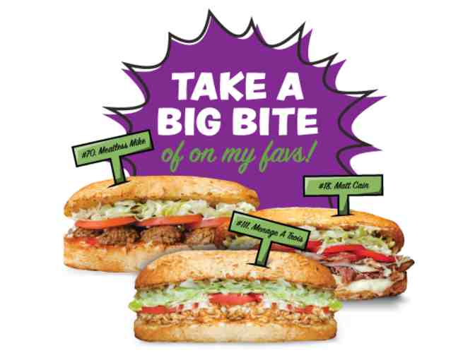 (6) Free Sandwich Certificates to Ike's Love and Sandwiches