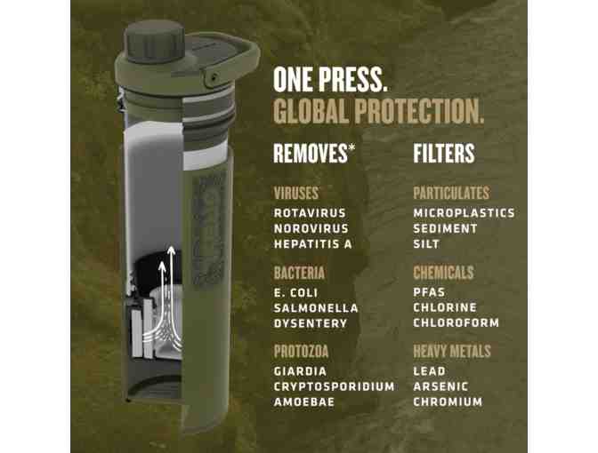 16.9oz Grayl UltraPress Purifier - Covert edition in Olive Drab