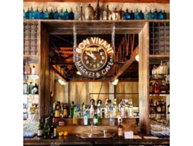 $50 gift card to Bon Vivant Market and Cafe and a bottle of Black's Station Wine