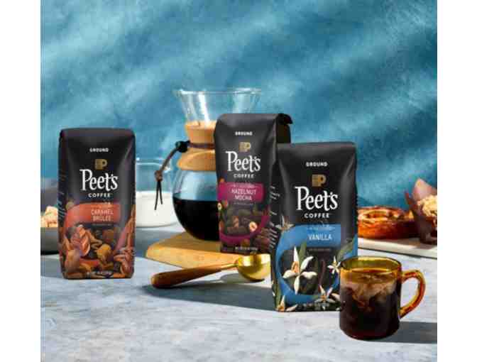 Bulk Lot 4: 84 Bags of Peet's Ground Coffee (Hazelnut Mocha, 10 oz Each)