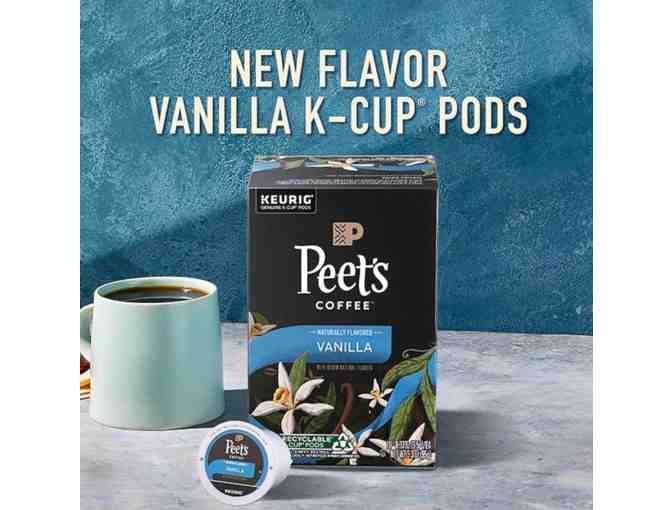 Bulk Lot 5: 7 Boxes of Peet's French Vanilla K-Cup Pods- 4 Smaller Boxes Per Case