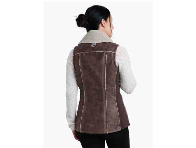 KUHL Womens Dani Sherpa Vest (Size L, Oak)
