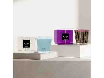 NEST New York: 3 Wick Candles--Driftwood and Chamomile, and Autumn Plum
