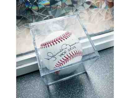 Yankees Baseball Autographed by Mariano Rivera & Exclusive Yankees/Lehman Cap