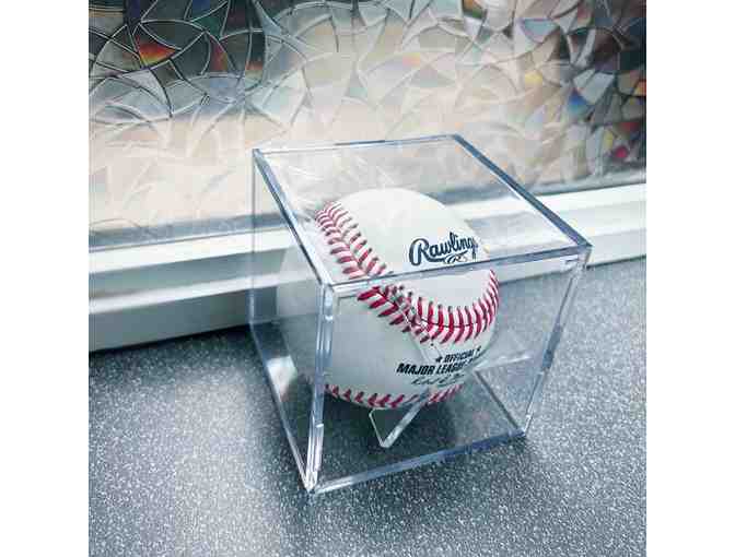 Yankees Baseball Autographed by Giancarlo Stanton & Exclusive Yankees/Lehman Cap