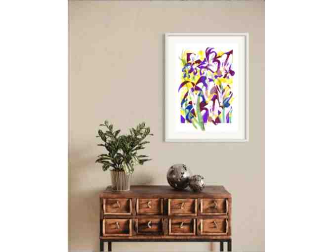 'Irises' Fine Art Print by Lisa Cirenza Art