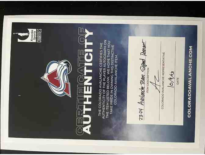 Colorado Avalanche Team Pennant Signed by the 2023-24 Team