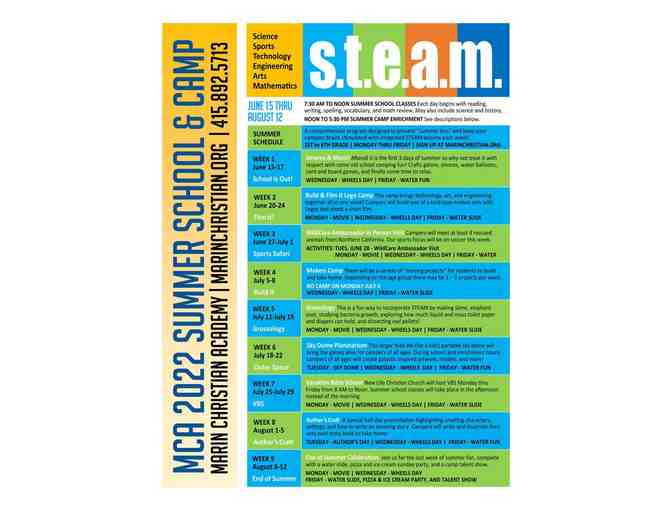 MCA Summer School & Camp - One Week Admission