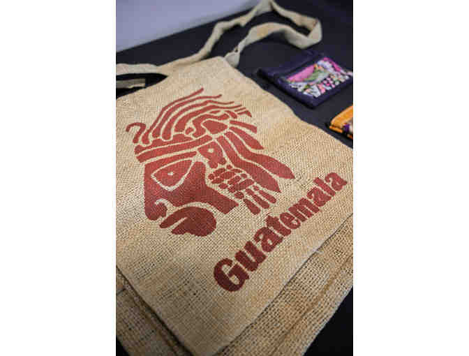 Hand Woven Coin Purse, Wallet and Tote Bag from Guatemala