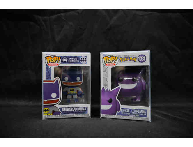 Score these Funko characters today! Gingerbread Batman and Pokeman Gengar-Ectoplasma