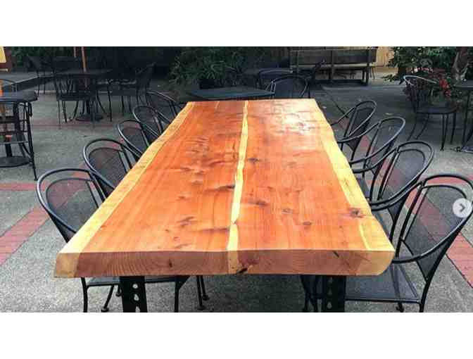 Custom Made Redwood Table