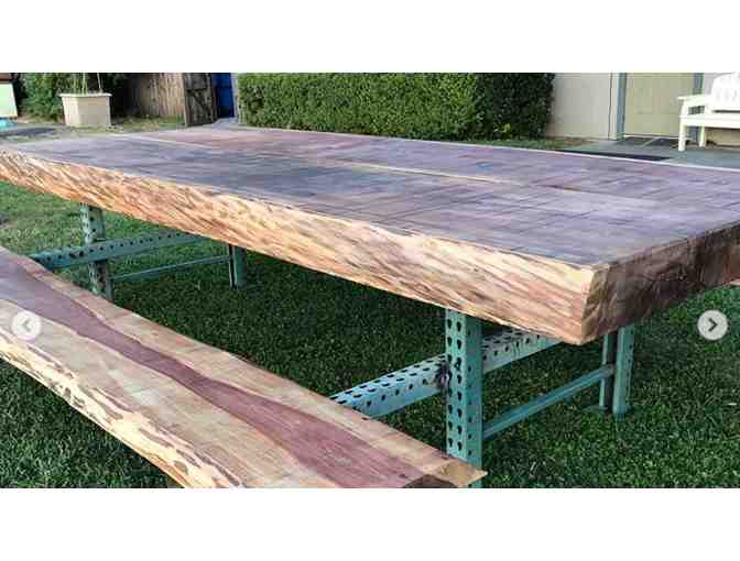 Custom Made Redwood Table