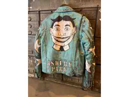 Renowned Designer Christian Benner Leather Jacket ft. Asbury Park's Very Own "Tillie"