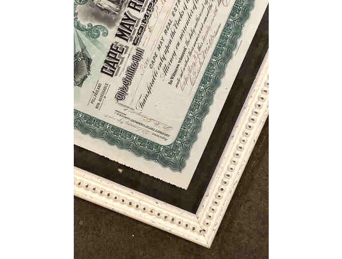 Antique Cape May Real Estate Company Stock Certificate