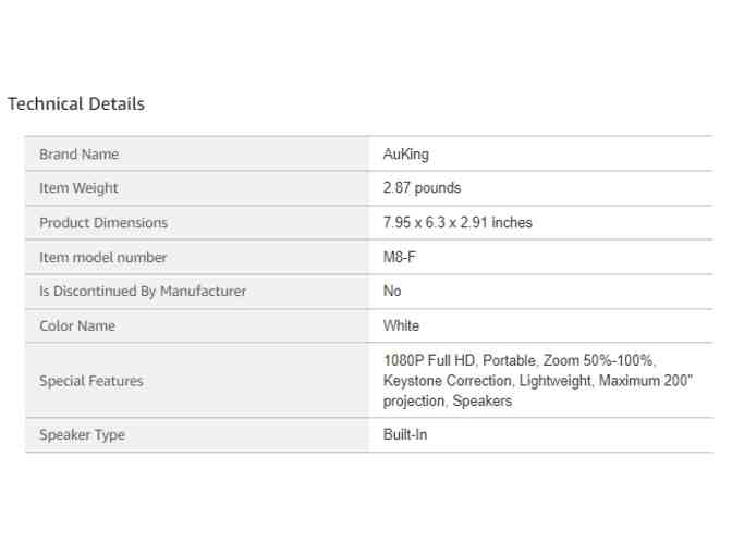 Home Movie Theater Bundle: AuKing Projector & Amazon Fire TV Stick