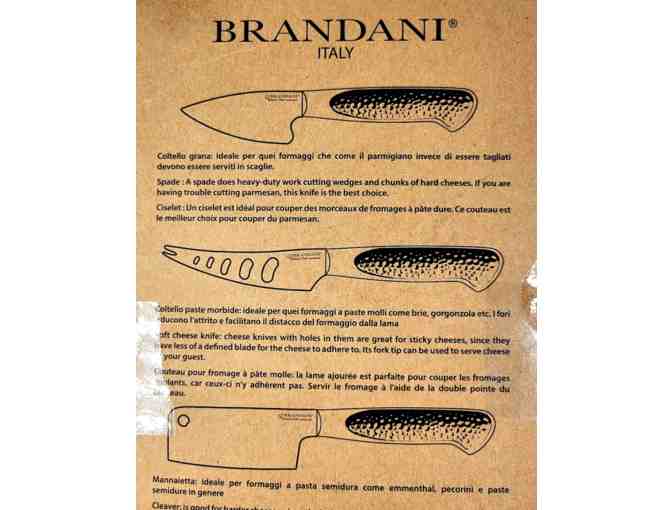 Italian Stainless Steel Copper Cheese Knives