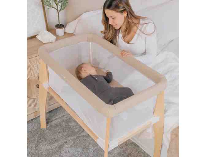 Heirloom Willow Wooden Bassinet - Organic Oat