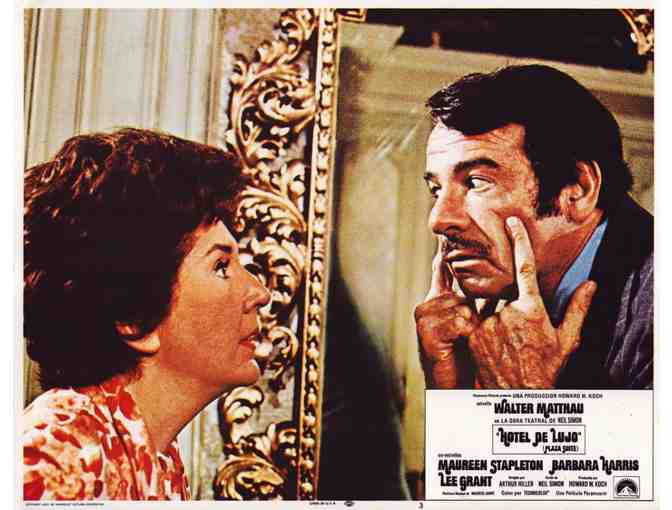 PLAZA SUITE, 1971, lobby card set, Walter Matthau, Maureen Stapleton