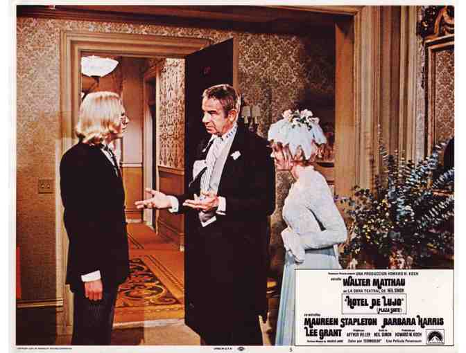 PLAZA SUITE, 1971, lobby card set, Walter Matthau, Maureen Stapleton