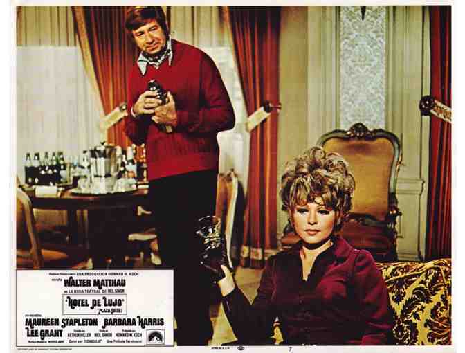 PLAZA SUITE, 1971, lobby card set, Walter Matthau, Maureen Stapleton