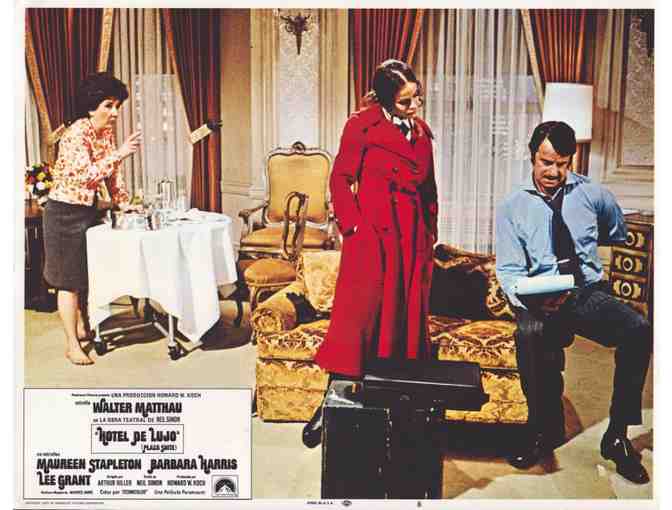 PLAZA SUITE, 1971, lobby card set, Walter Matthau, Maureen Stapleton
