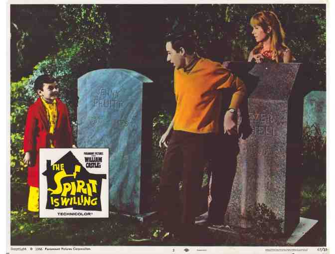 SPIRIT IS WILLING, 1967, lobby card set, John Astin, William Castle's girl ghosts
