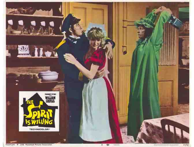 SPIRIT IS WILLING, 1967, lobby card set, John Astin, William Castle's girl ghosts