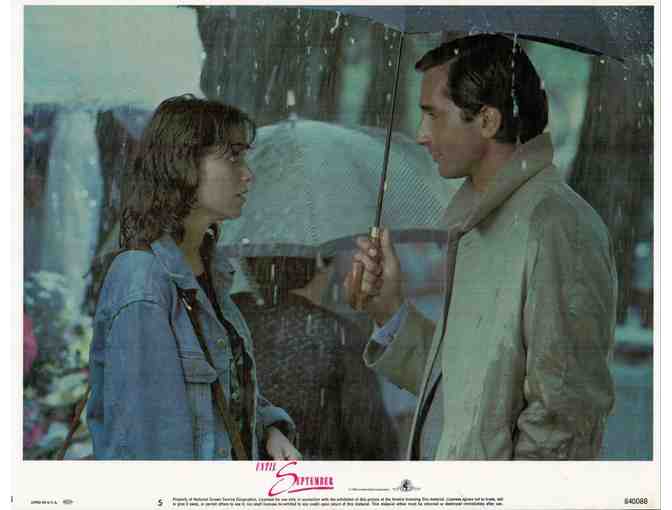 UNTIL SEPTEMBER, 1984, lobby card set, Karen Allen, Christopher Cazenove