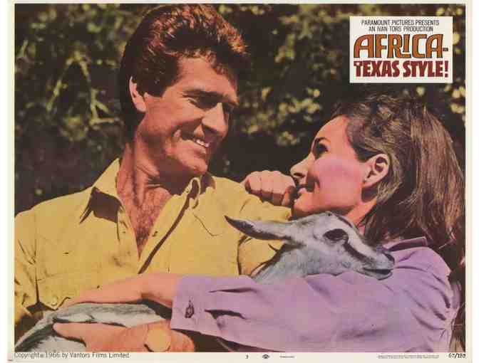 AFRICA - TEXAS STYLE, 1967, lobby card set, Hugh O'Brian, John Mills