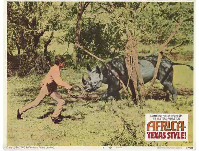 AFRICA - TEXAS STYLE, 1967, lobby card set, Hugh O'Brian, John Mills