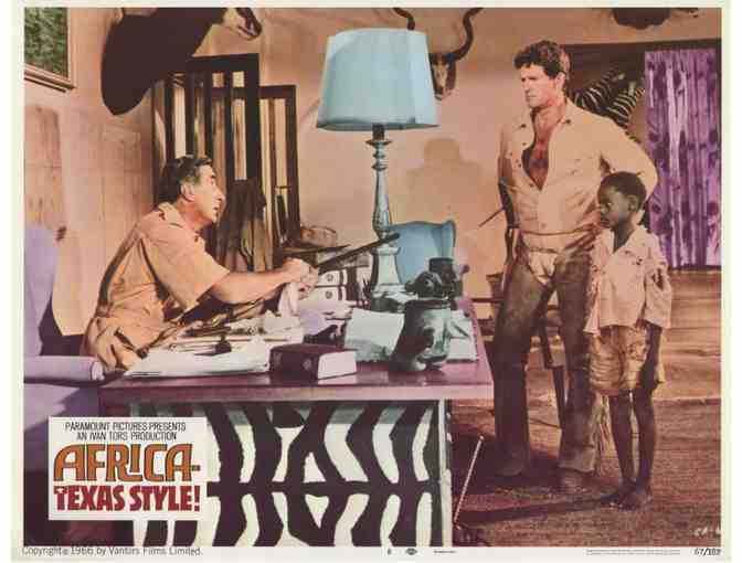 AFRICA - TEXAS STYLE, 1967, lobby card set, Hugh O'Brian, John Mills
