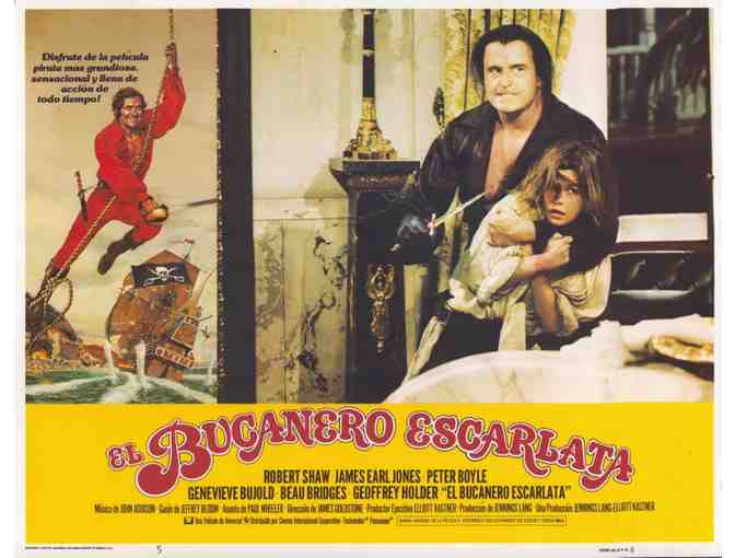 SWASHBUCKLER, 1976, lobby card set, Robert Shaw, James Earl Jones