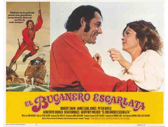SWASHBUCKLER, 1976, lobby card set, Robert Shaw, James Earl Jones