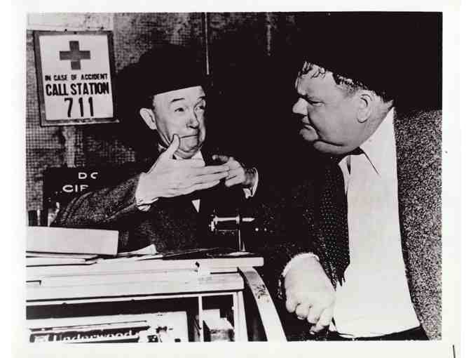 LAUREL and HARDY, group of classic celebrity portraits, stills or photos